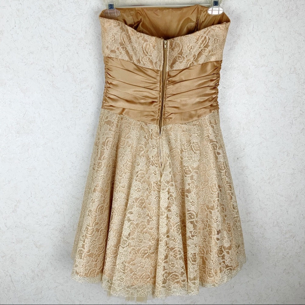 Vintage Masquerade lace formal cocktail dress - Picture 4 of 8